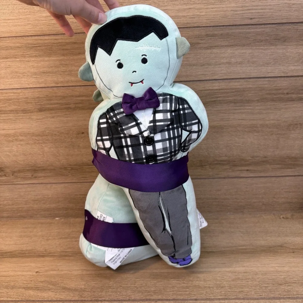 FRANKENSTEIN and BRIDE Pillow Plush Set of 2 Halloween Decor New Forever After
